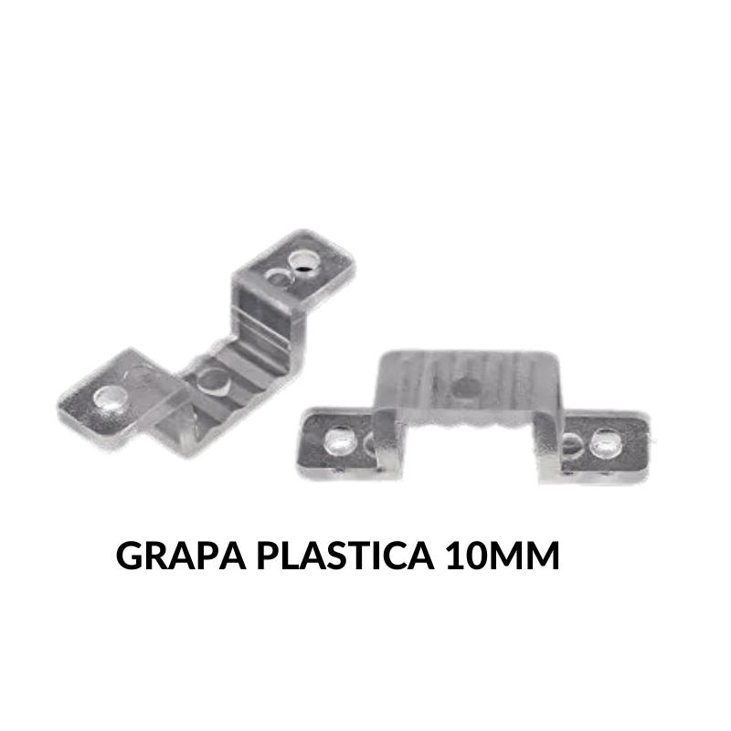 25 Pares de grapa de sujeción plasticas 10MM con tornillo - Wattko