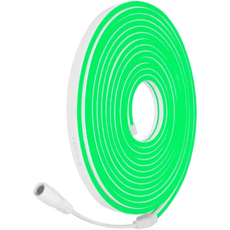 5M Tira Neon LED Verde Mars 6W Metro 12V Resistente Al Agua - Wattko