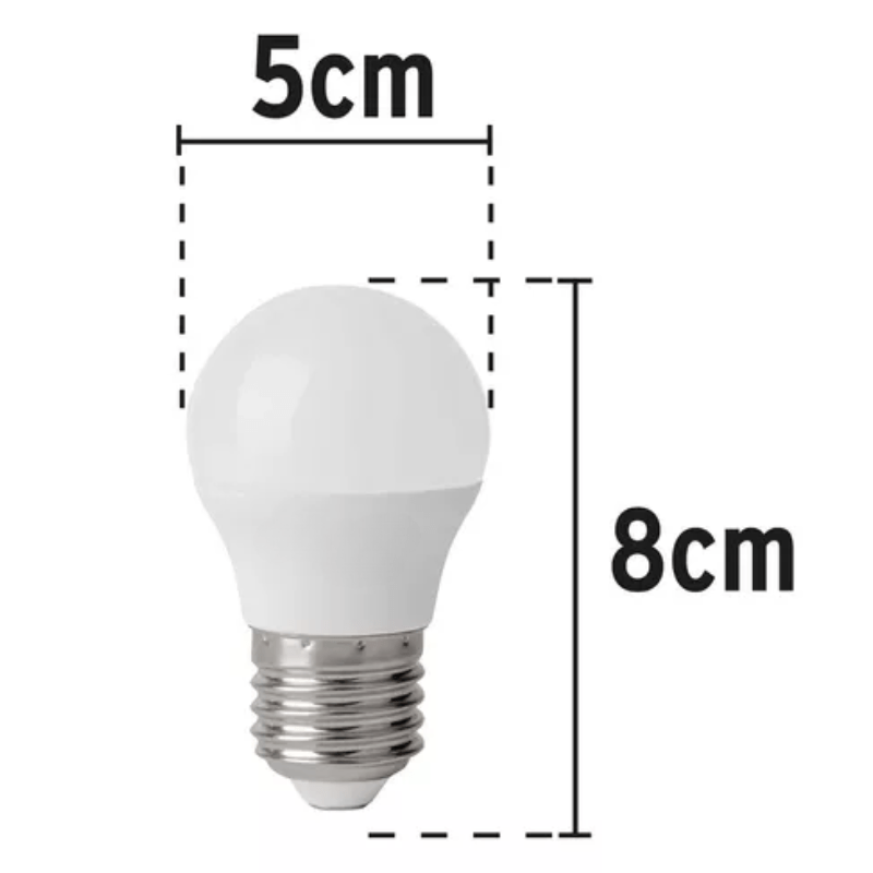 Foco LED 3W Tipo A19 Blanco cálido E27 - Wattko