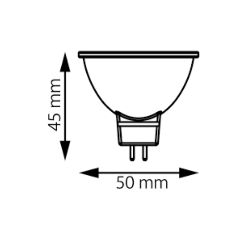 Foco MR16 6W 6500K Blanco Frío IP20 Interior - Wattko