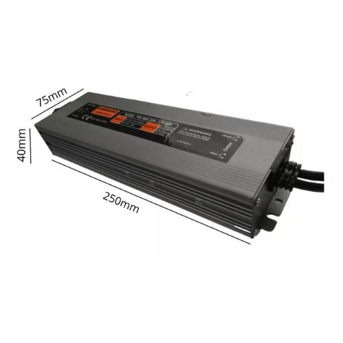 Fuente 12V 300W, Exterior IP67 - Wattko