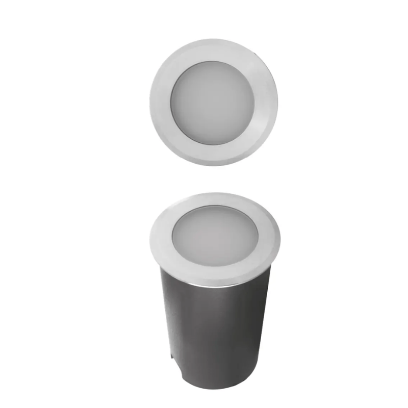 Luminario de piso empotrable 1w Blanco Calido IP65 - Wattko