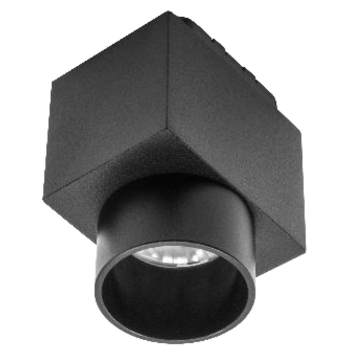 Luminario para mini riel magnético Led 6W sobreponer Blanco Cálido BLACK - Wattko