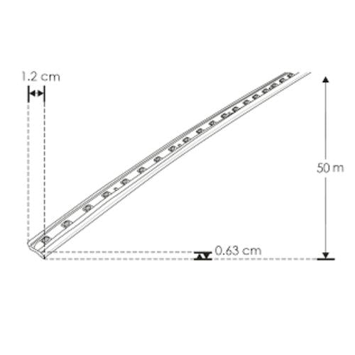 50M Manguera LED 2835 Premium 127V 55K Blanco Frío, Atenuable Para Exterior - Wattko