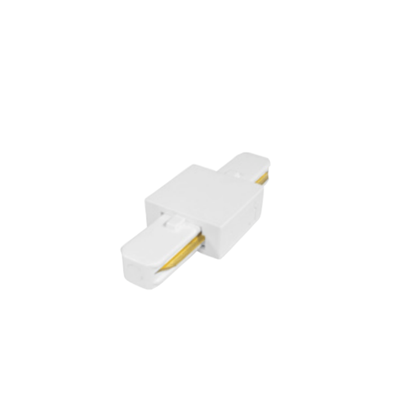 Cople Sencillo En Blanco Para Riel Electrificado 97.3 cm o 197.5 cm - Wattko