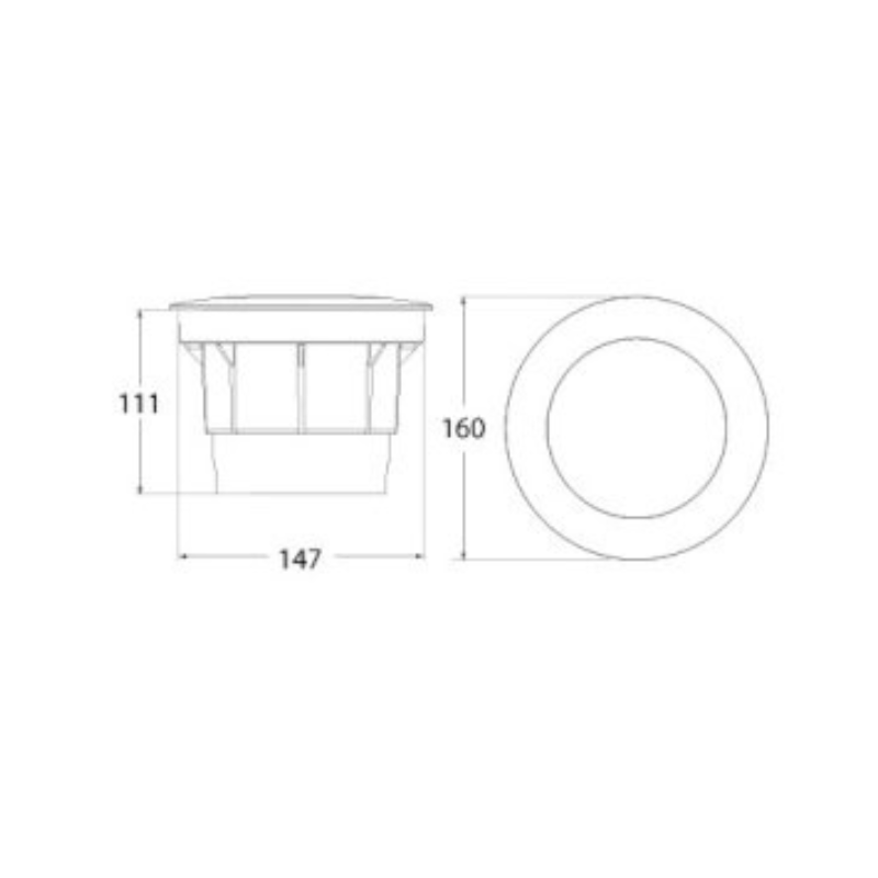 Empotrado Piso LED Ceci 10W De Tecnopolímeros, Uso Exterior - Wattko