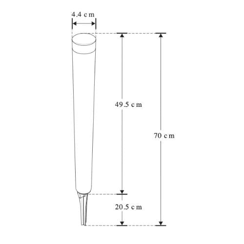 Estaca Faro 50 cm Para Jardín Exterior 3W, 3K Blanco Cálido - Wattko