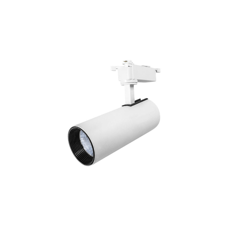 Lampara Blanca Dirigible Riel Electrificado12W, 127V, En Blanco Neutro y Calido - Wattko