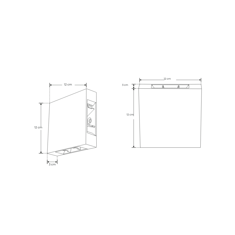 Lampara LED 4W Blanca Haz De Luz Ajustable Para Exterior Blanco Cálido 3K - Wattko