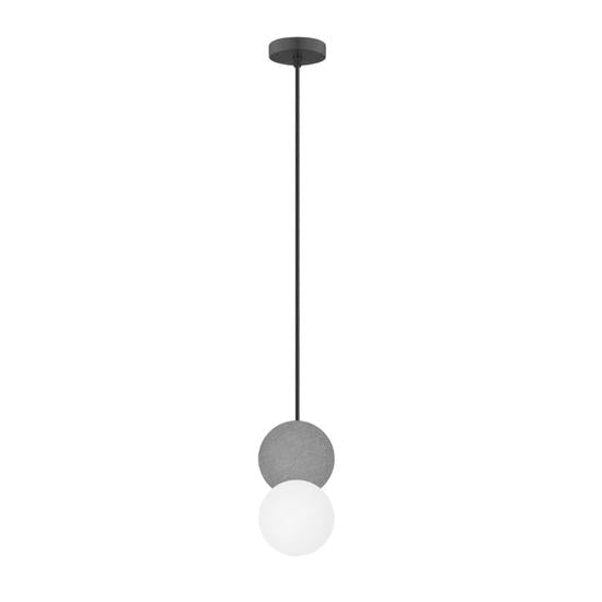 Lampara LED Colgante Esferica Concreto y Cristal Con Diametro de 8 cm y 12 cm - Wattko