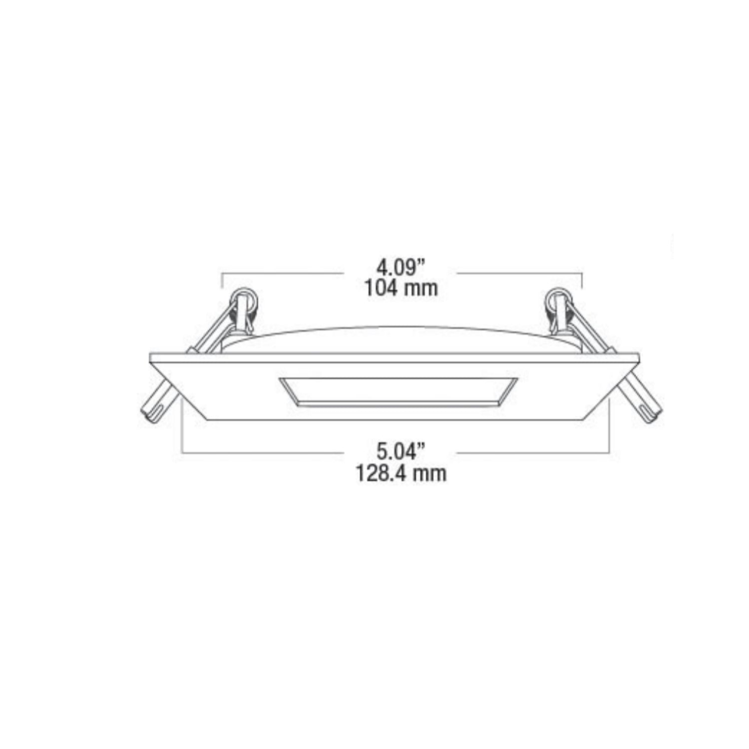 Lampara LED De Techo Cuadrada Atenuable 4