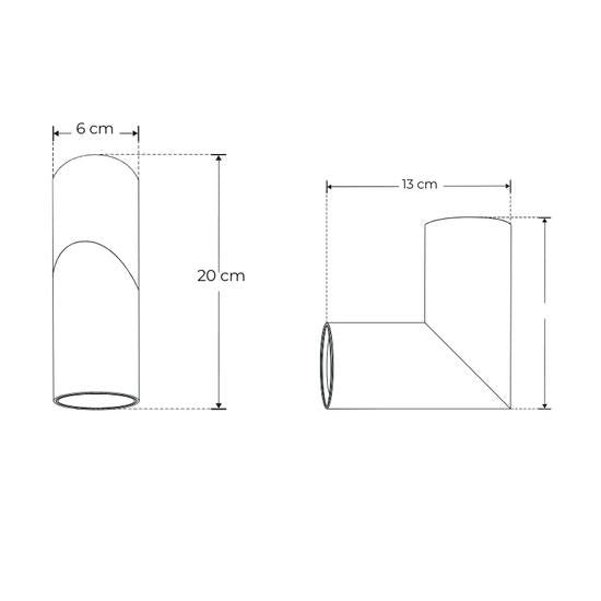 Lampara LED Dirigible De Sobreponer, Haz de Luz 120 Grados Para Foco GU10 - Wattko