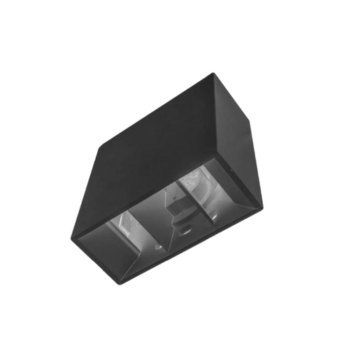 Lámpara Negra Doble Reflector Con Sensor De Movimiento – Do it Center