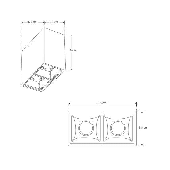 Lampara LED Sobreponer, Haz de Luz 30 Grados, 4000K- 3000K Blanco Neutro O Cálido - Wattko