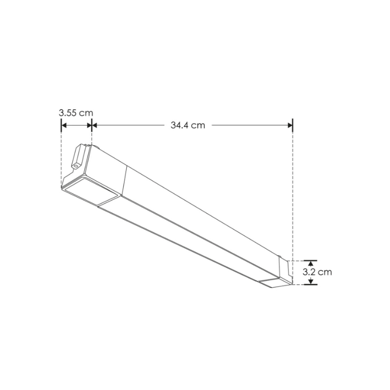 Lampara Lineal 20W Riel Electrificado - Wattko