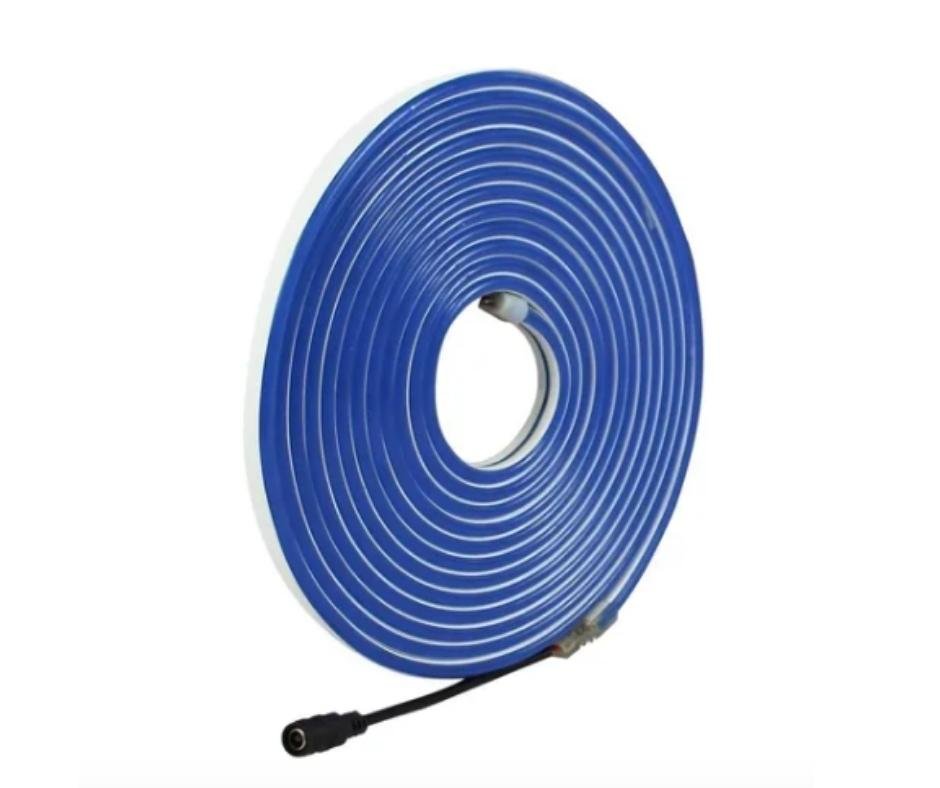 Tira Neon Azul Rey 12V, Rollo 5m, 12W por metro / Para Letreros Luminosos - Wattko