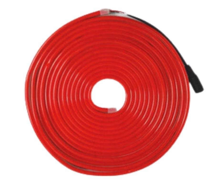 Tira Neon Rojo 12V, Rollo 5m, 12W por metro / Para Letreros Luminosos - Wattko